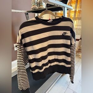 Nike Striped Sweatshirt Size Small